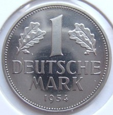 Monnaie République Fédérale D'Allemagne 1 Deutsche Mark 1954 F En Proof