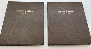 (LOT OF 2) Dansco Silver Dollars 1878 1935 #7173 #7174 Vintage Book Collector