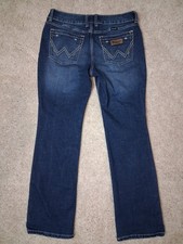 Wrangler Jeans Women's Size 11/34 Blue Denim Boot Cut Western Style