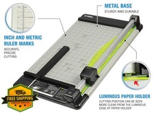 CARL 18 Inch Heavy Duty Rotary Paper Trimmer Black/Silver
