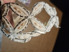 Vintage Beaded Wedding Headpiece Headband for Women Great gaspy style, Flapper