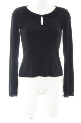 ELIE TAHARI Langarm-Bluse Damen Bluse Gr. DE 36 schwarz Casual-Look