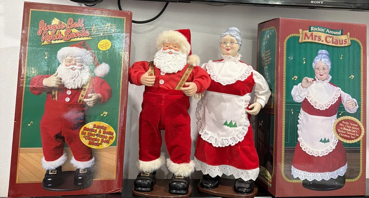 Musical Dancing Santa Figures (1946-1990) for sale | eBay