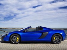 Cars mclaren 650s spider 2015 3 6 Desk Mat Stitched