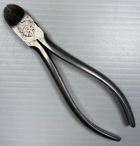 Vintage Unbranded 6-1/4" Long Diagonal Side Cutters Pliers Tool Made in Germany - Picture 2 of 13