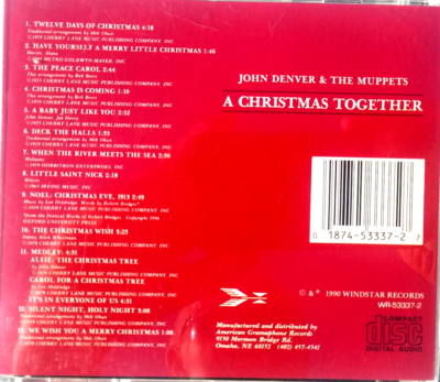 JOHN DENVER / THE MUPPETS - A Christmas Together - Music CD 1979