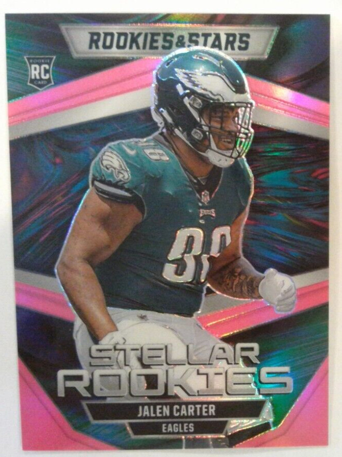 JALEN CARTER 2023 PANINI ROOKIES & STARS #SR-8 STELLAR ROOKIES Pink 02 /75 JAGS