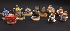 Tetley Tea Folk Mixed Vintage Collection Figures Teapots Houses Owl Puffin x 13