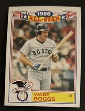 1987 Topps Glossy “1986 All-Star” Wade Boggs Baseball Card #15 Red Sox HOF 3B VG