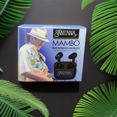 BLUETOOTH EARBUDS BY CARLOS SANTANA ''MAMBO'' TRUE WIRELESS WITH CHARGING CASE