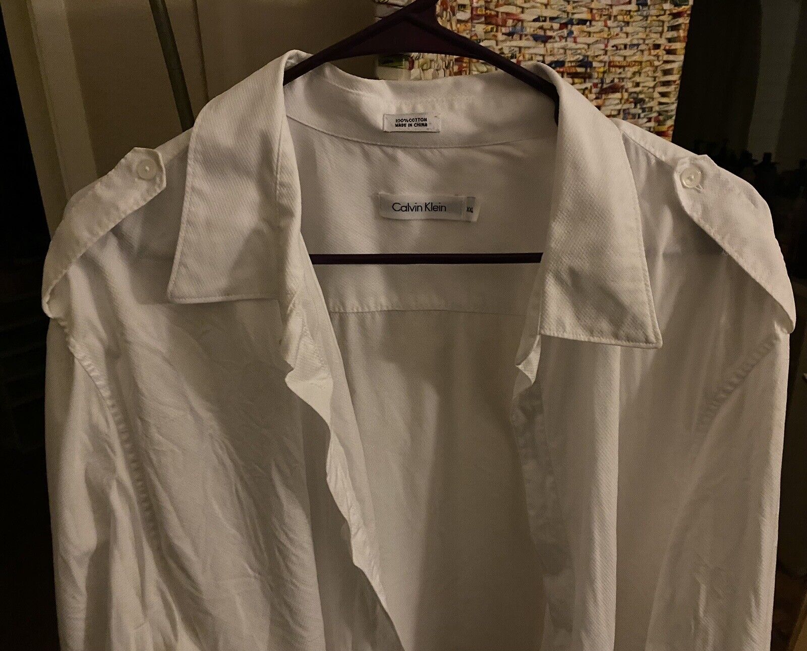 Calvin Klein Long Sleeve Epaulet Shirt