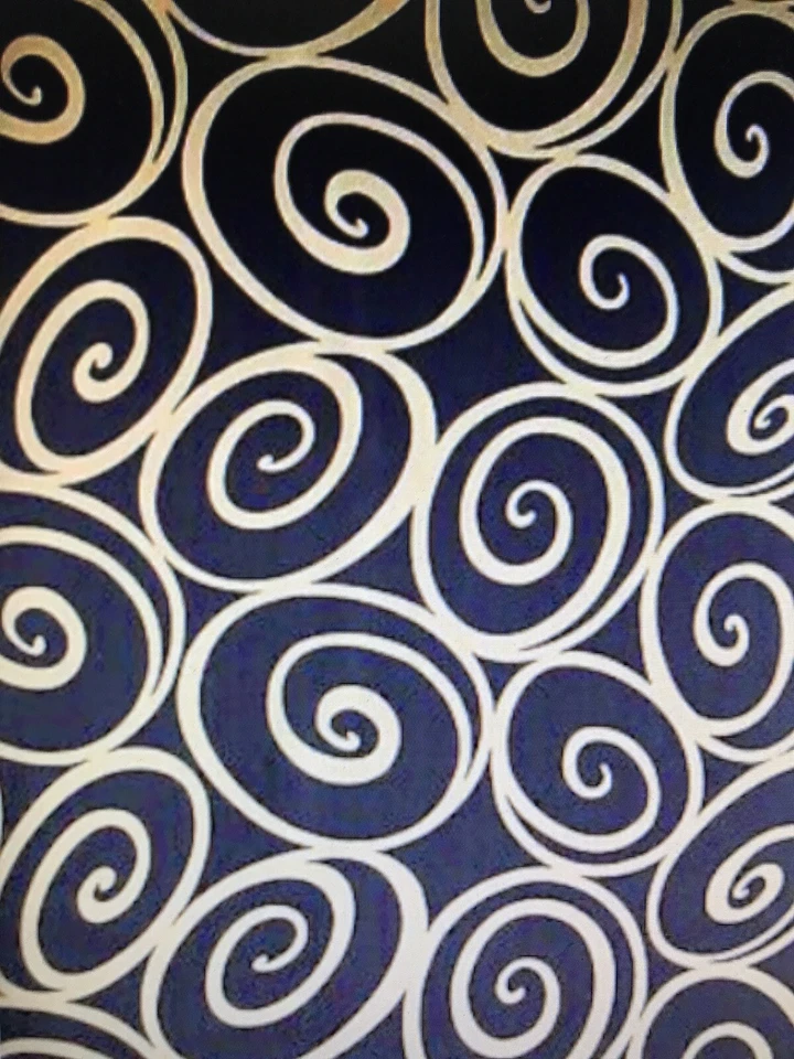 COTTON FABRIC Michael Miller Brown Swirly GOLD  - Image 2 of 3
