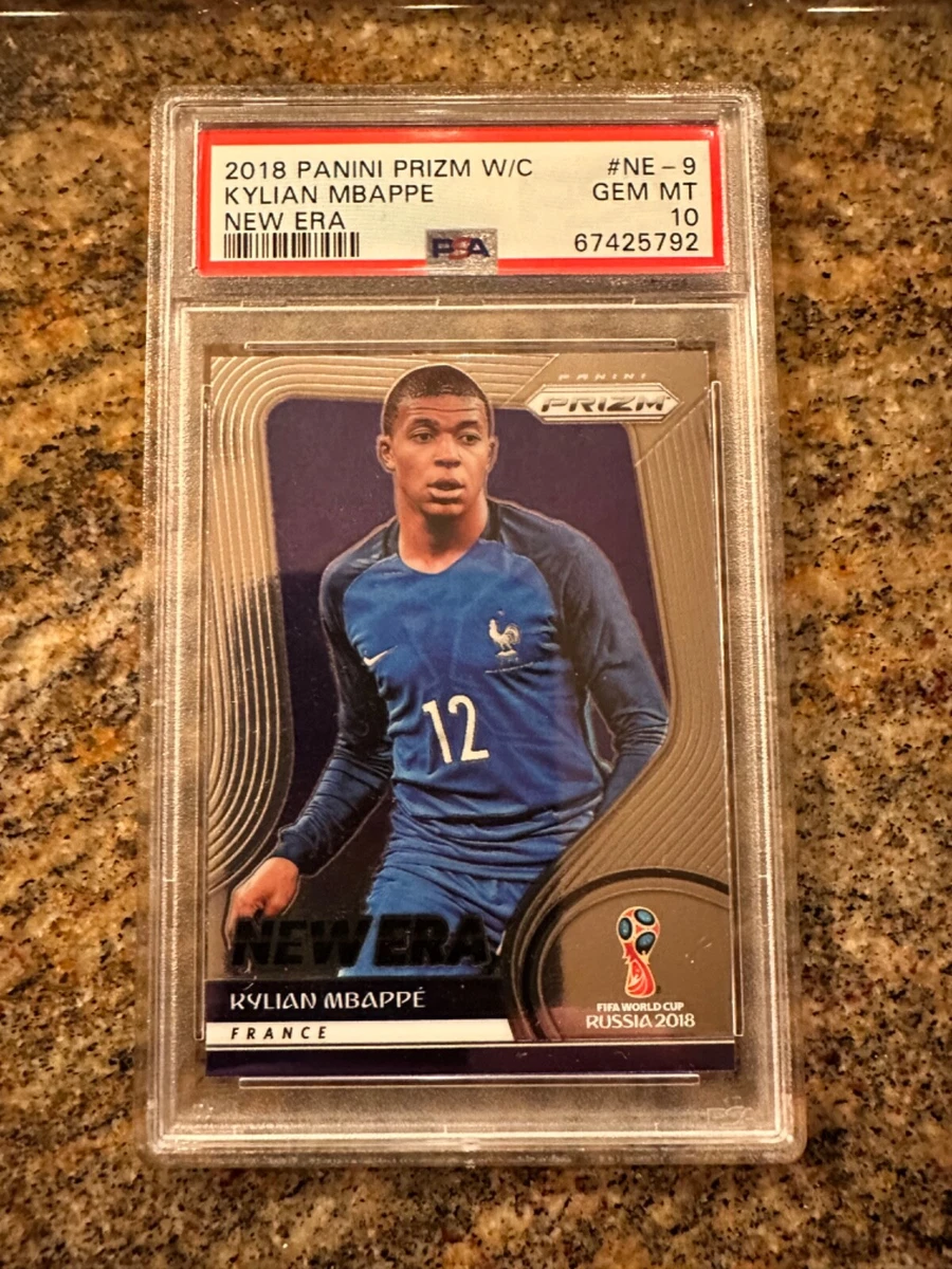 Kylian Mbappe PSA 10 GEM MT, 2018 Panini Prizm World Cup, ‘New Era’, France