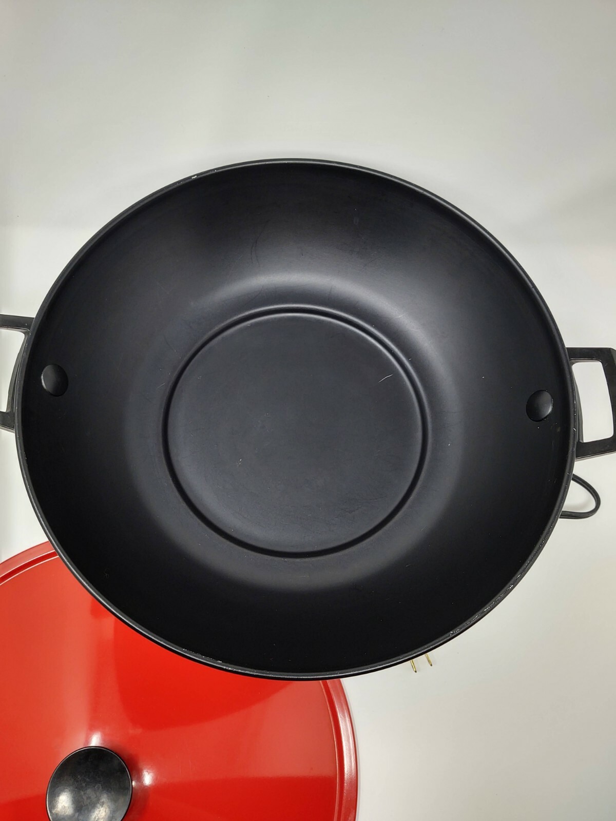 West Bend Electric Wok Model 79525 Nice RED, Tested Working 120v