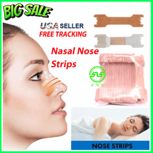 NASAL STRIPS Breathe Nose Better Reduce Snoring Right Sleep Now Apnea Adhesive  - Picture 1 of 12