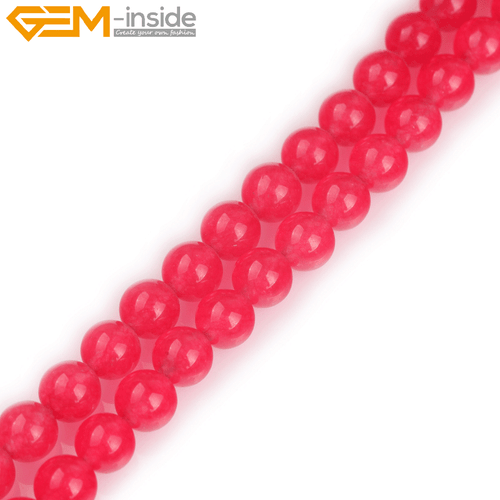 4mm 6mm 8mm 10mm 12mm 14mm Plum Jade Gemstone Round Beads For Jewelry Making 15" - Picture 26 of 49