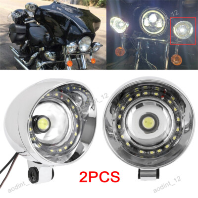 Motorcycle Spot Light Fog Lamp For Kawasaki Vulcan 2000 500 800 900 1500 1600 VN