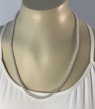 Vintage Signed Napier Silver Tone Chain Necklace 240