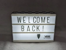 Vans Family Collectible Mini Checkerboard Light Up Message Box - NWB