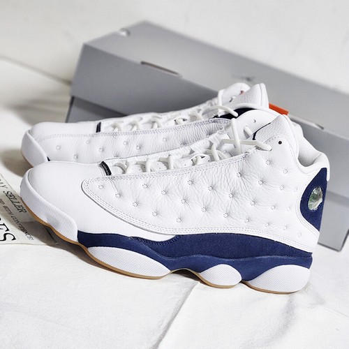2024 Nike Air Jordan 13 XIII Retro White Midnight Navy Gum Brown 414571-140 Men - Picture 4 of 9