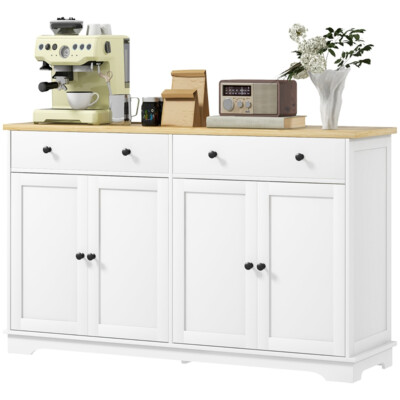 Sideboard Kitchen Cabinet Two Spacious Drawers and Two-door Cabinets