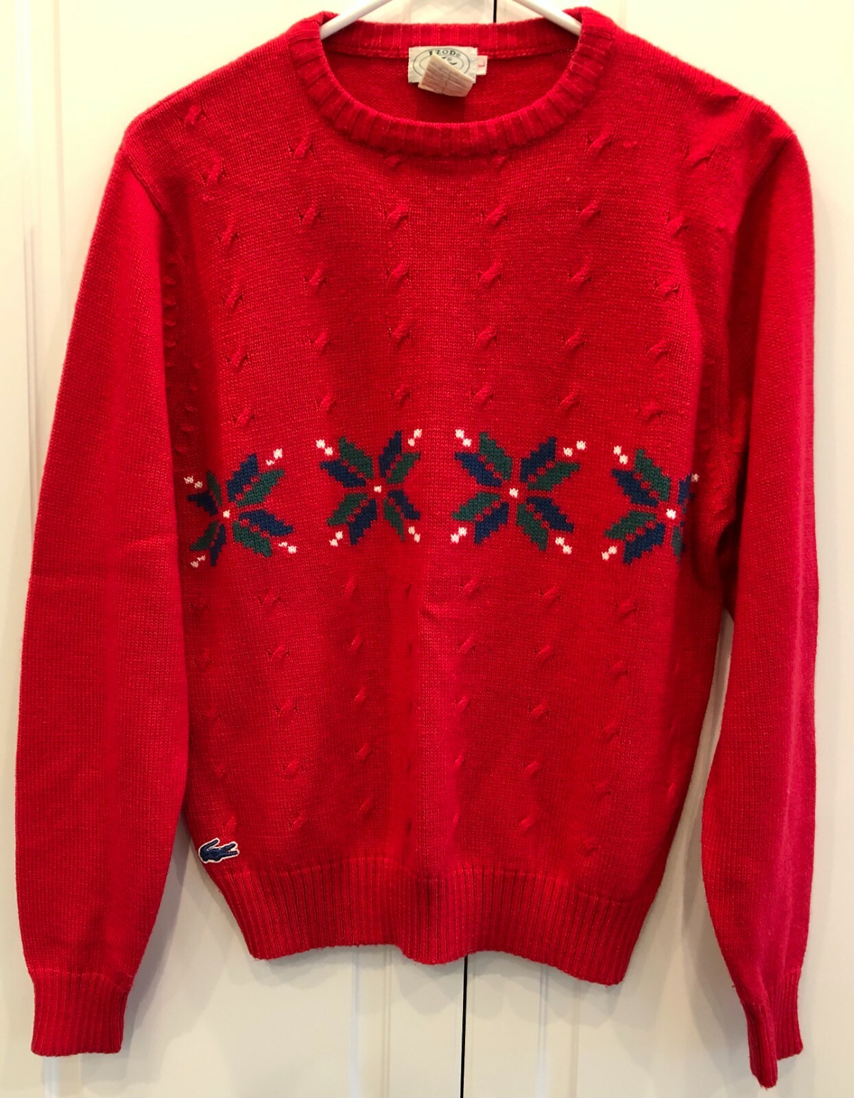 Vintage Izod Lacoste Christmas Sweater 