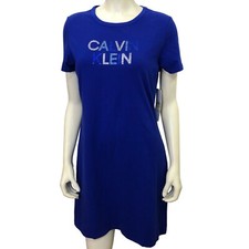 CALVIN KLEIN $49T SHIRT DRESS NEW md WITH TAG