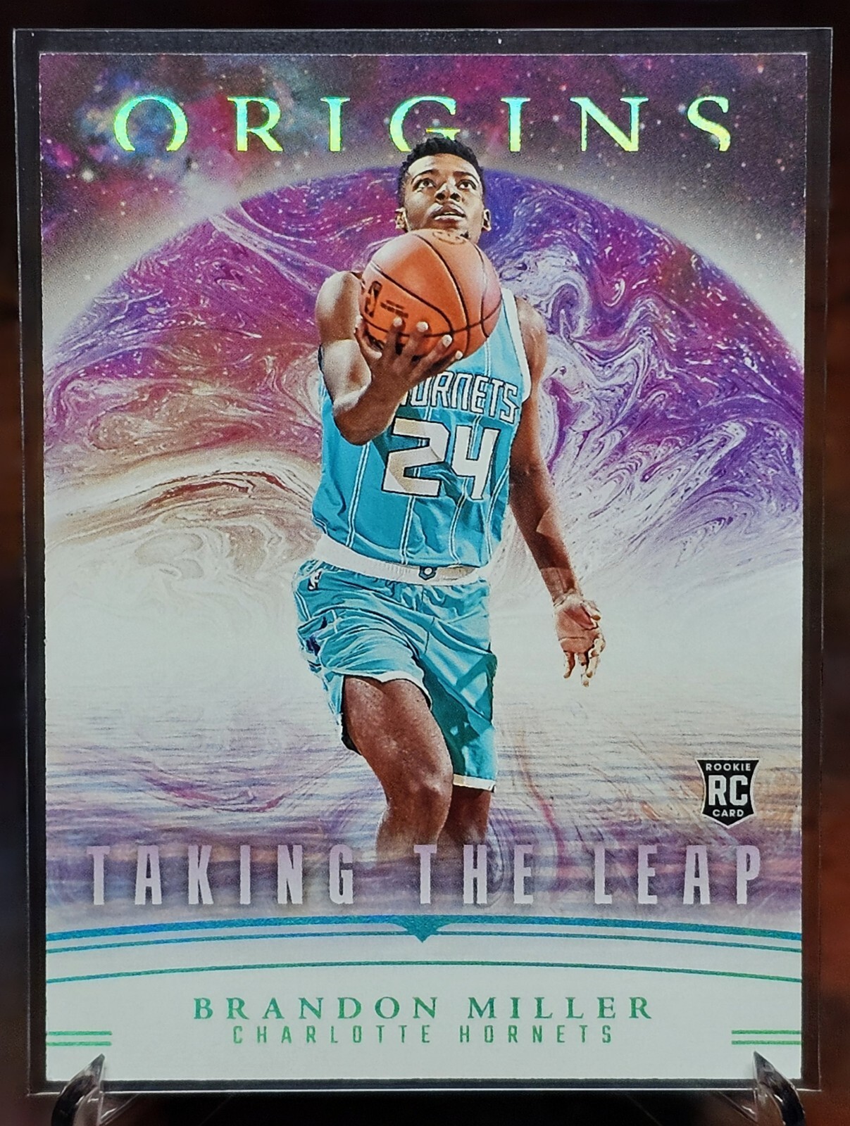 2023-24 Panini Origins Brandon Miller #23 Taking The Leap RC Hornets