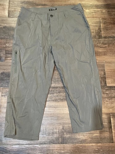 Khombu Women’s active wear pants green Sz L Women’s hiking Capri pants