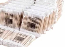 3-Packs of 100 Pcs Swabs Tipped Stick Applicator  Both Side Tip cotton 7.2 Cm 