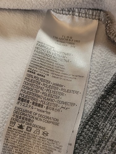 Boys NIKE Therma Dri-fit Zip Up Hoodie Sweatshirt Youth Size 7 Gray Black Spell - Picture 8 of 13