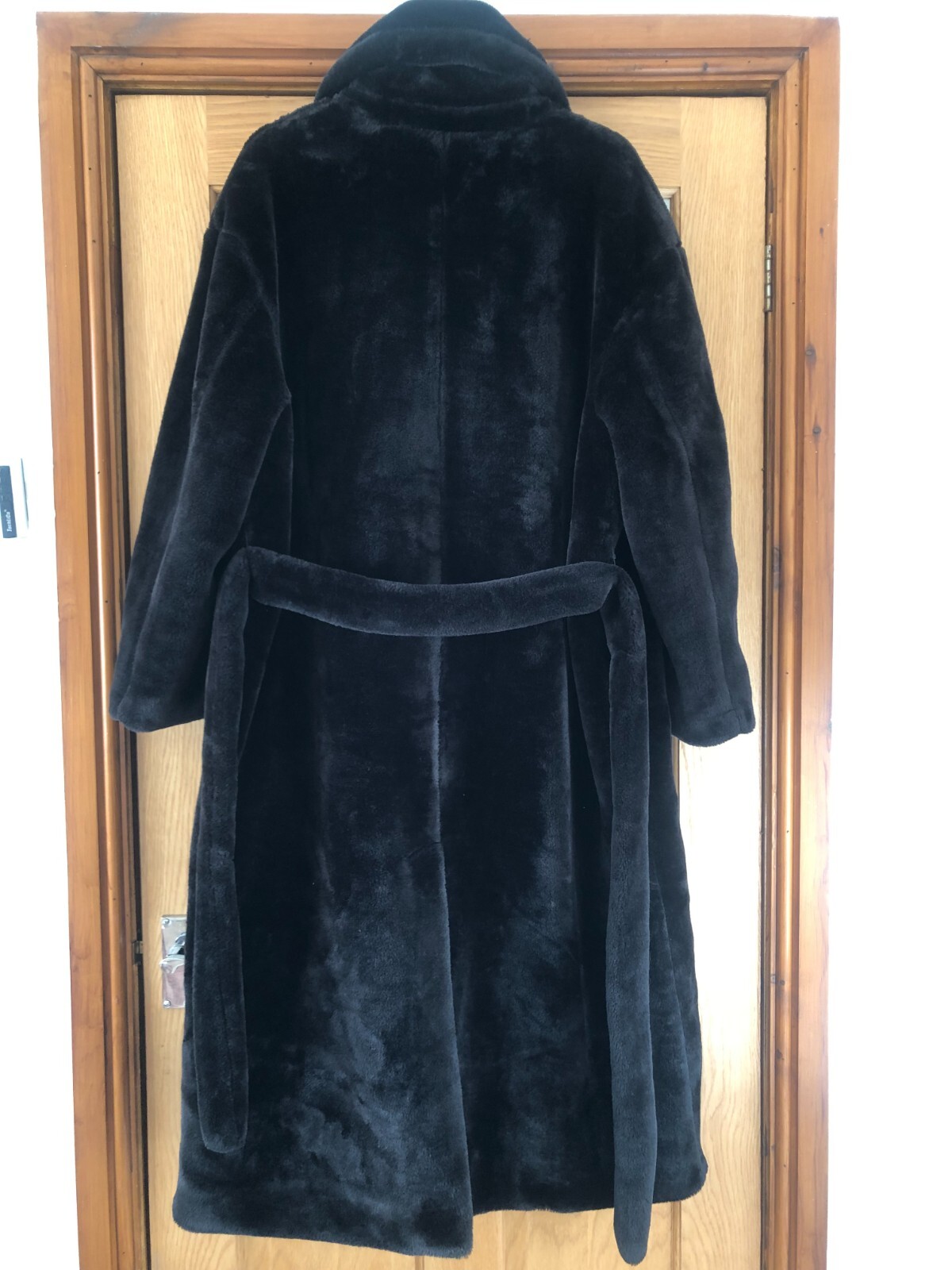 Ladies Long Black Coat Size 12 BooHoo Warm Coat Winter VGC eBay