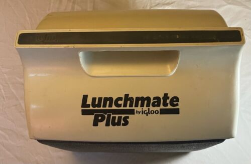 Lunchmate Plus by Igloo Personal Cooler VTG Blue White Lunch Box