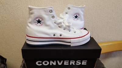 Converse All star hi Junior Trainers In Optical White Size UK UK