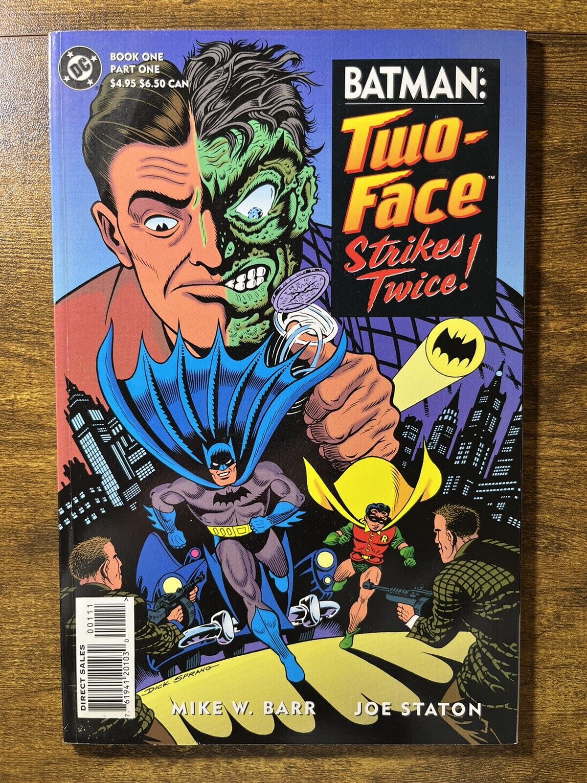 BATMAN TWO-FACE STRIKES TWICE 1-2 HIGH GRADE TPB FLIP-BOOK SET DC COMICS 1993 B