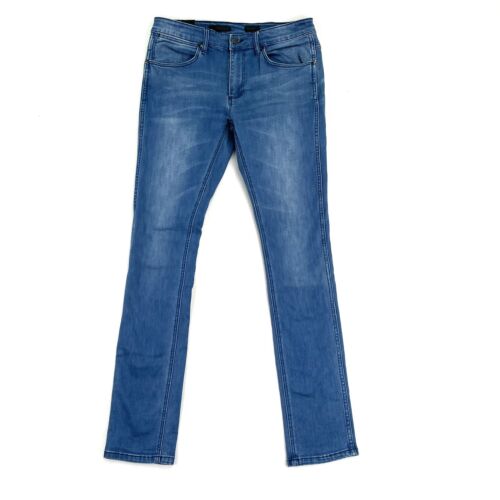Wrangler Stranglers Womens Mid Rise Skinny Leg Blue Denim Jeans Size W31 - Picture 1 of 5