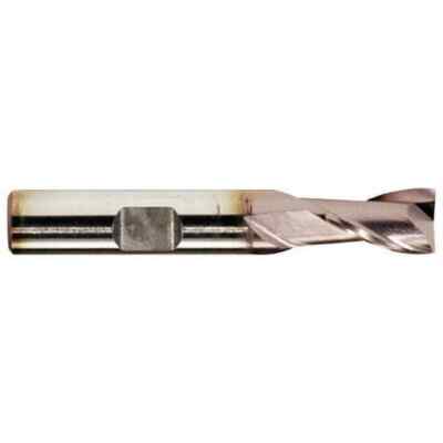 Hertel E799921146 Square End Mill: 3/16'' Dia, 7/16'' LOC, 3/8'' Shank, 2 Flutes