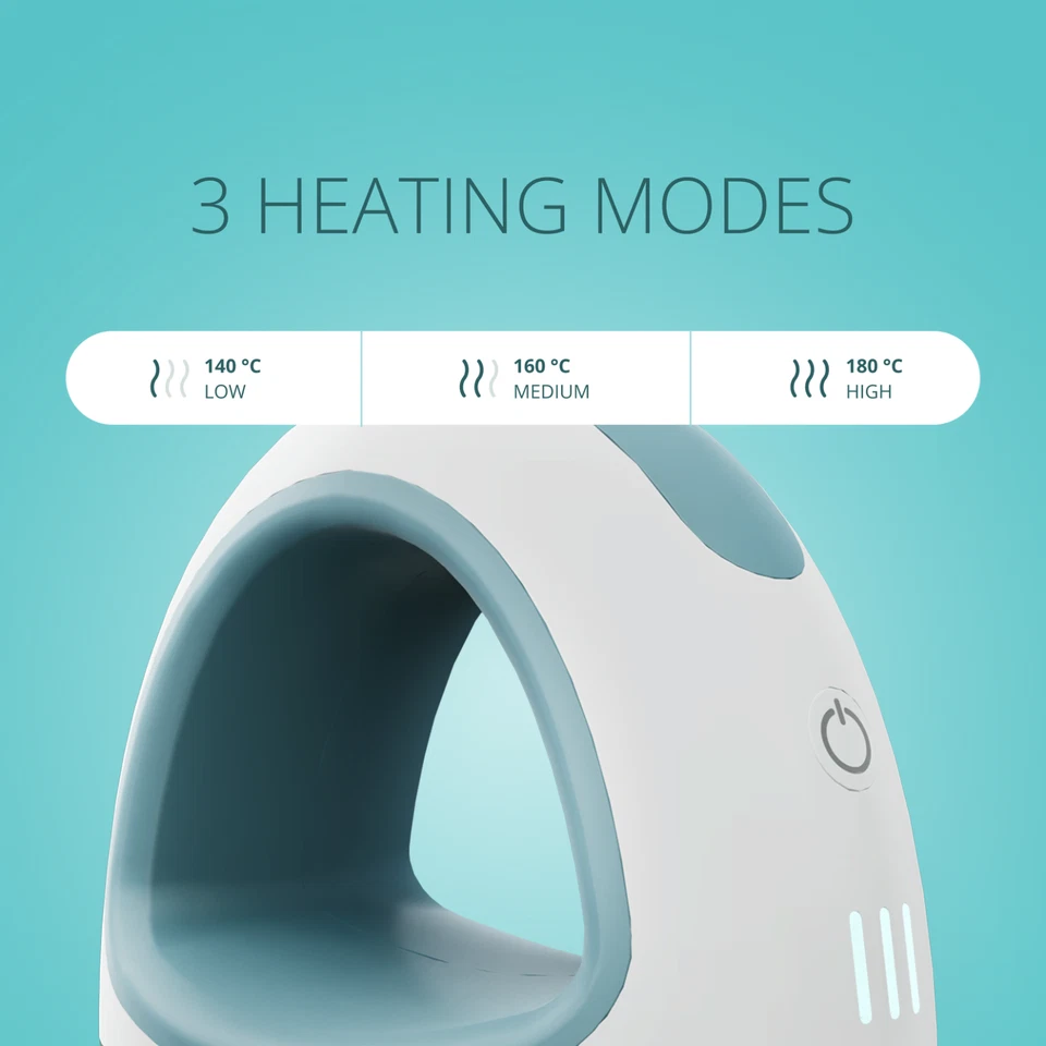 LOKLiK Mini Heat Press Termopressa manuale trasferimento termico 11x6,6cm Blu - Immagine 3 di 4