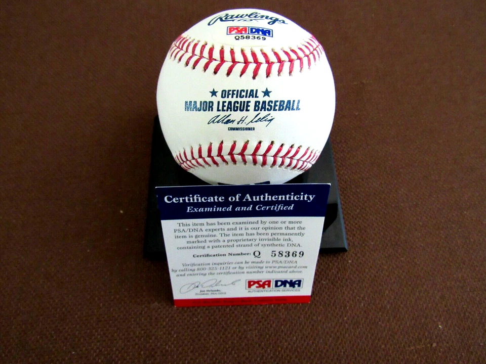 BRUCE SUTTER UNDERTAKER CUBS CARDS BRAVES HOF SIGNED AUTO OML BASEBALL PSA/DNA - Image 2 of 3