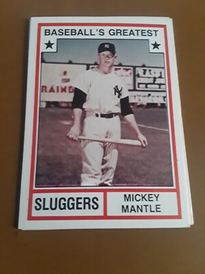 1982 TCMA BASEBALL'S GREATEST SLUGGERS , MAYS OTT CASH MIZE GEHRIG FOXX RUTH +++