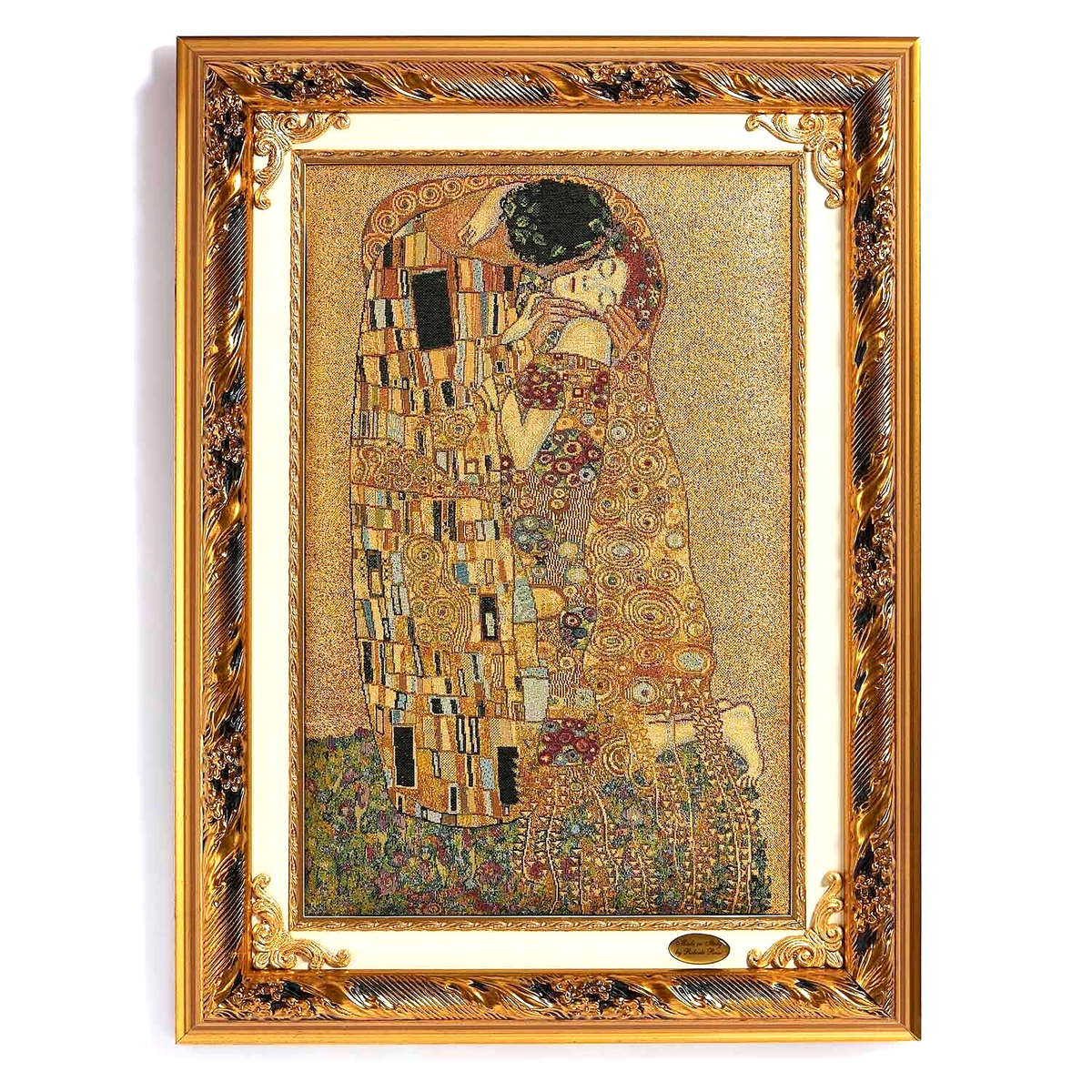 Gustav Klimt 愛の絵画 大きい金色フレーム Gustav Klimt 愛の絵画