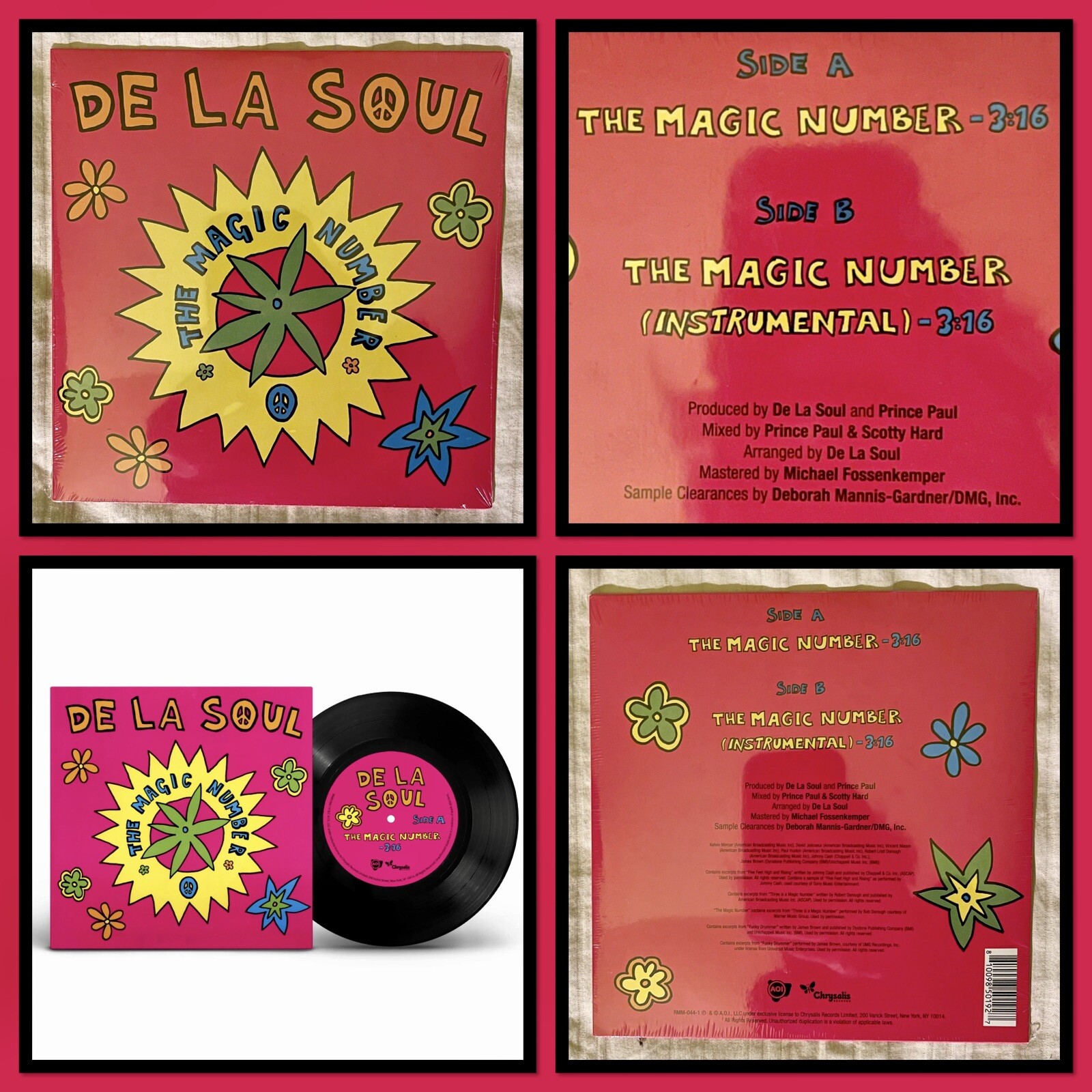 De La Soul The Magic Number Vinyl 7” Record SOLD-OUT New Mint Sealed Pristine