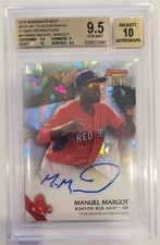 2015 Bowman Best Atomic Ref Manuel Margot Autograph RC 18/50 BGS 9.5 w/ 10 Auto