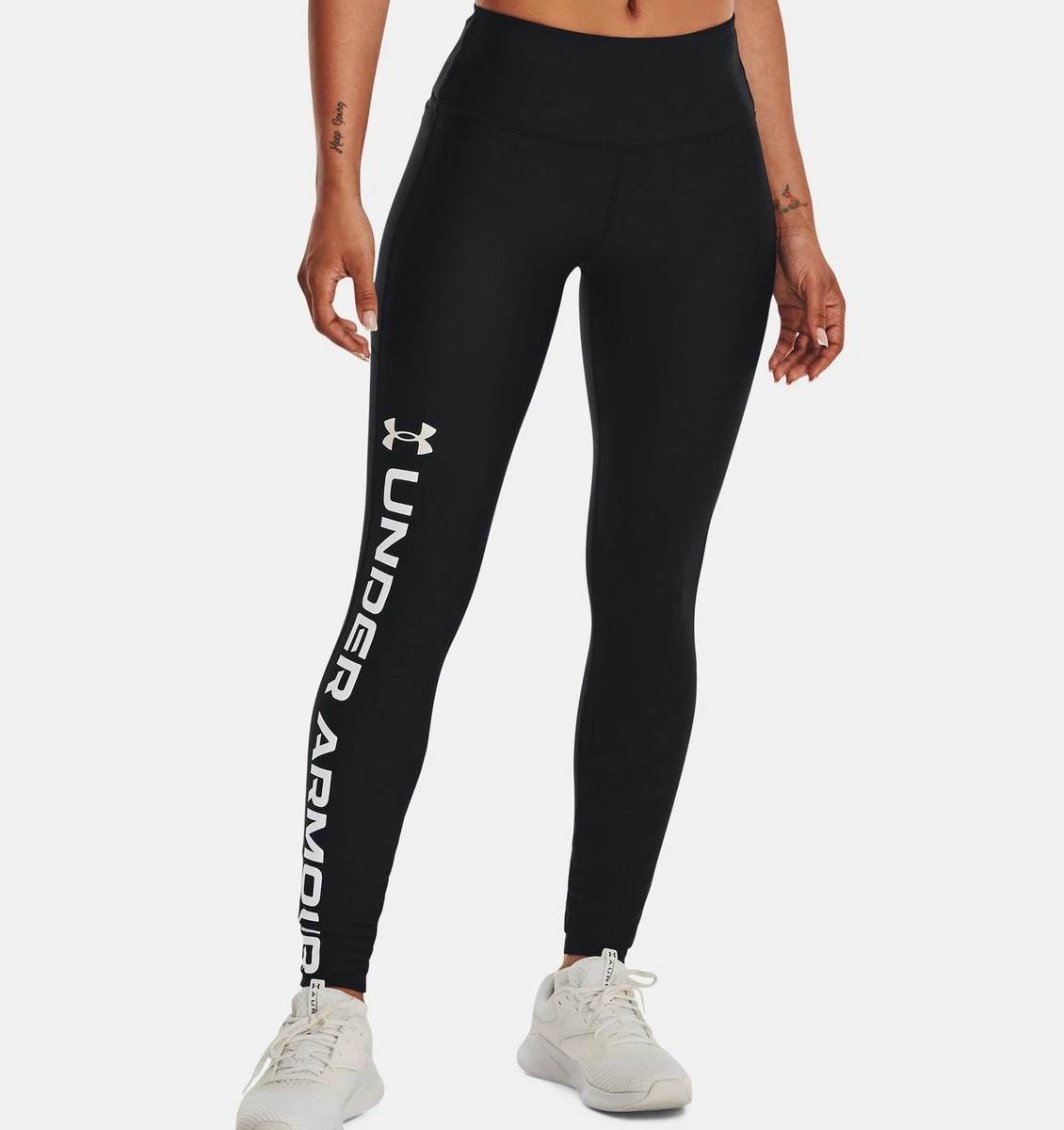 Leggings Fitness Donna Con Stampa Bianca – Taglia L - Perfetti Per Palestra, Yoga, Pilates E Running