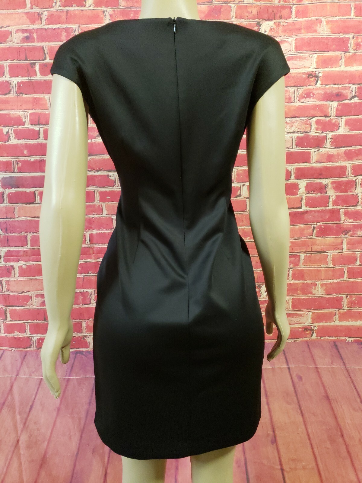 Connected Split V Neck Cap Sleeve Rhinestones Des… - image 5