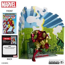 Mcfarlane Marvel Iron Man 1:10 Coleccionable/Escena Invincible Iron Man #126