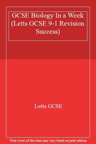 GCSE Biology In a Week (Letts GCSE 9-1 Revision Success),Letts G - Picture 1 of 1