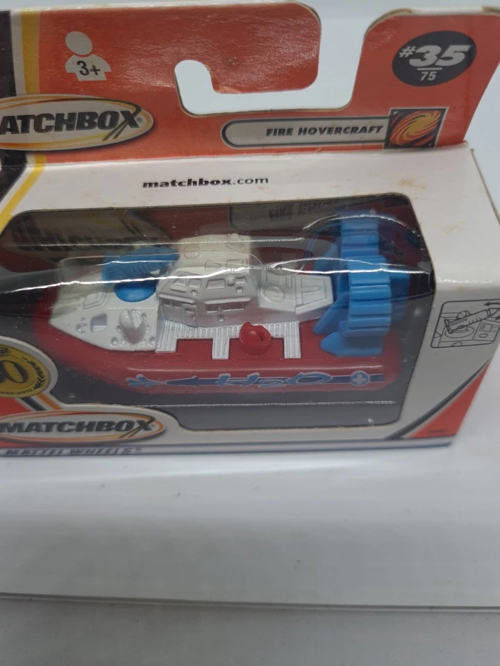 MATCHBOX MATTEL WHEELS MB #35 FIRE HOVERCRAFT 50th Anniversary New In Box 96803 - Image 3 of 4