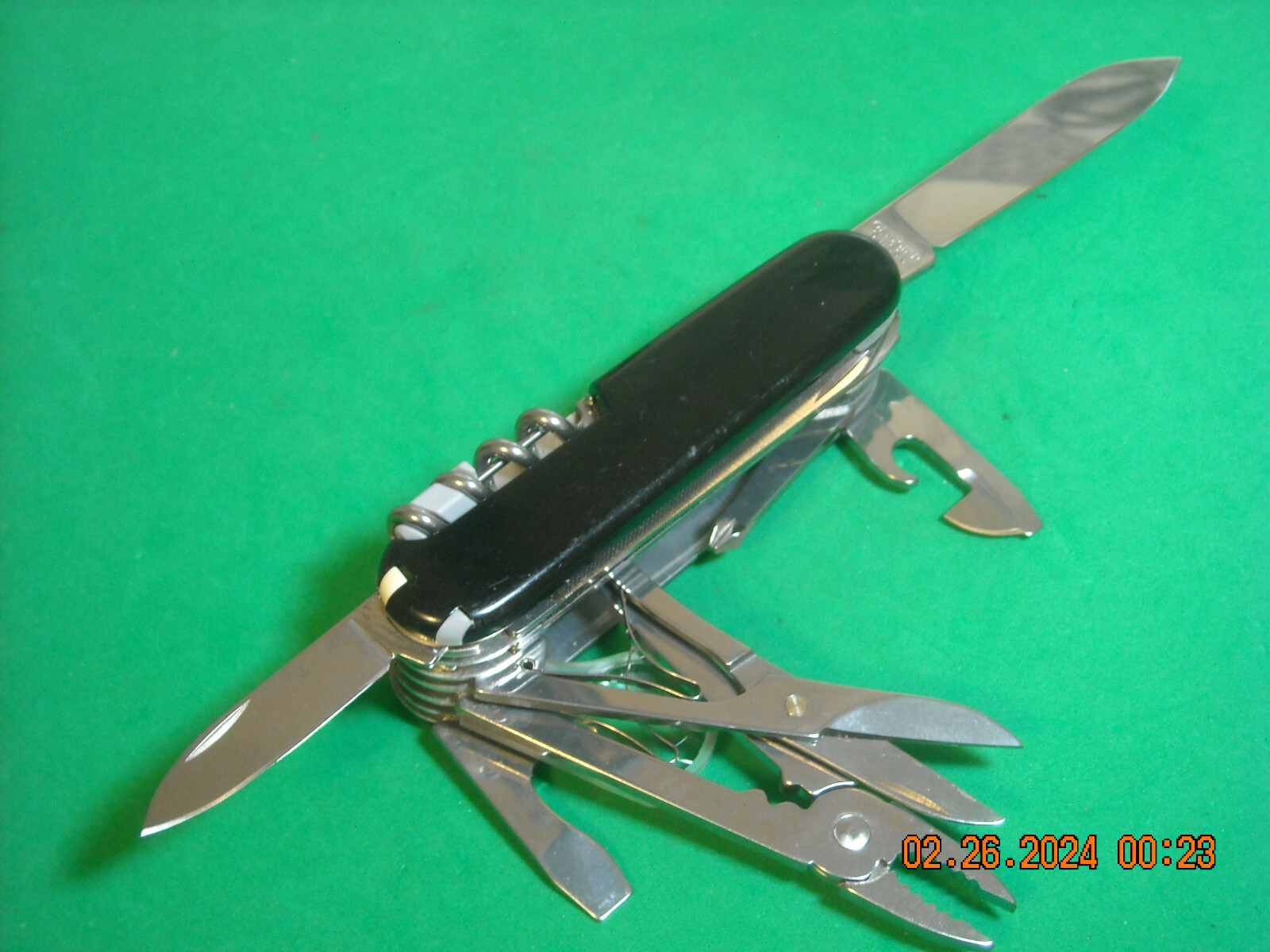 Black Victorinox Swiss Champ Swiss Army Knife eBay