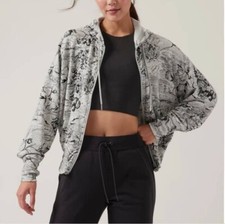 ATHLETA Plus Size Balance Eden Floral Zipped Jacket Hoodie Sweatshirt 3X